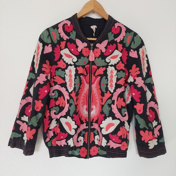 Raga‎ Embroidered Zip Jacket Size Small - Picture 2 of 10
